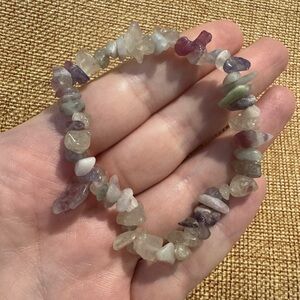 Unicorn Stone (Lepidolite, Pink Tourmaline) Bracelet - Genuine Crystal - NWOT